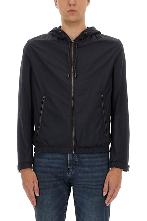 Hugo Boss Coats & Jackets for Men Hugo Boss "l-calfo1" Jacket With Hood And Zipper