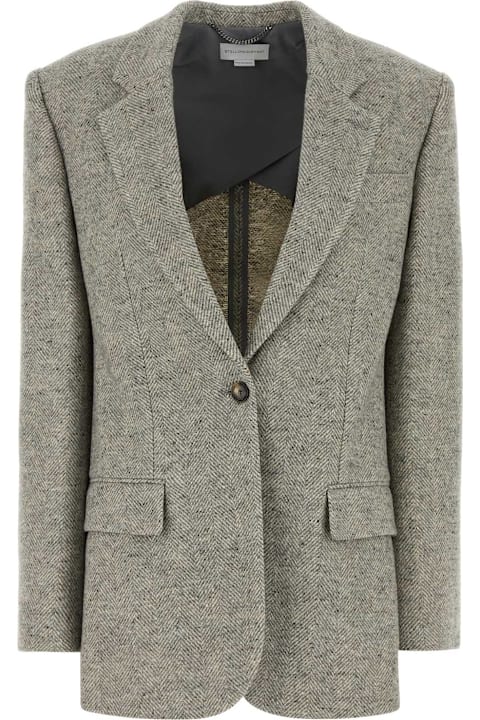 【関税&送料込】Stella Mccartney Embroidered Wool Blend Blaz Stella McCartney Embroidered Wool Blend Blazer | italist