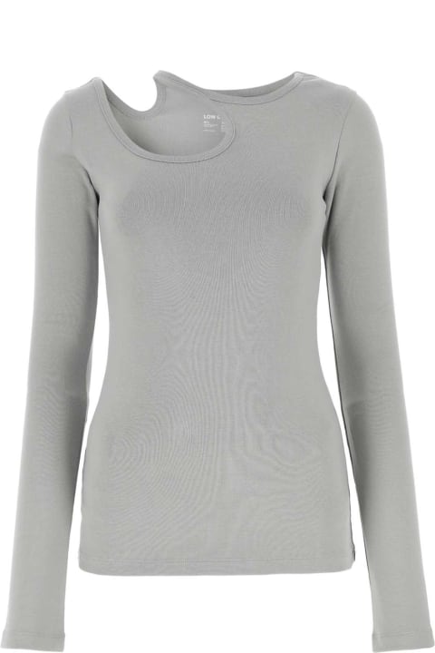 Low Classic Fleeces & Tracksuits for Women Low Classic Grey Stretch Cotton Top