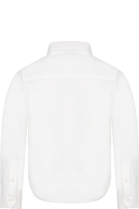 Homeware Hugo Boss White Shirt For Boy With Logo