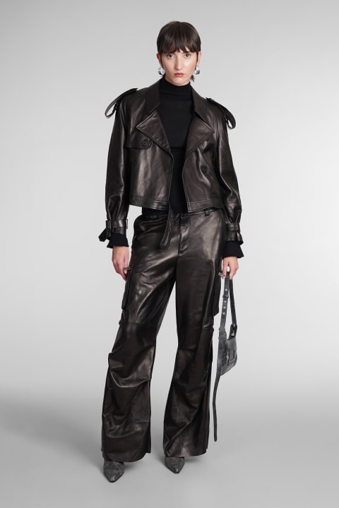 Salvatore Santoro Coats & Jackets for Women Salvatore Santoro Biker Jacket In Black Leather