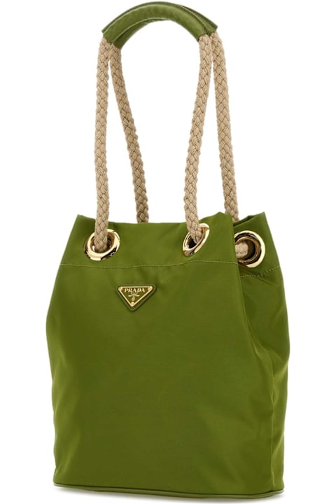 Homeware Prada Green Re-nylon Prada Mariner Bucket Bag
