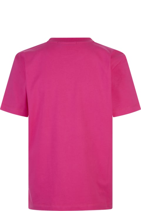 MSGM for Women MSGM Fuchsia T-shirt With Micro Logo