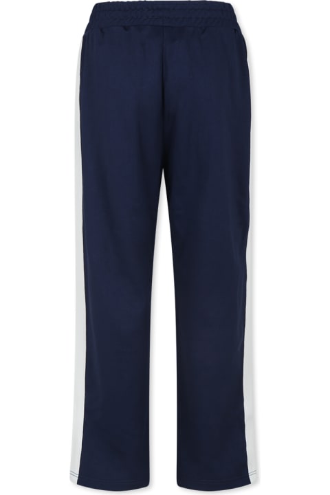 Kenzo Kids Bottoms for Boys Kenzo Kids Blue Trousers For Boy With Target Flower