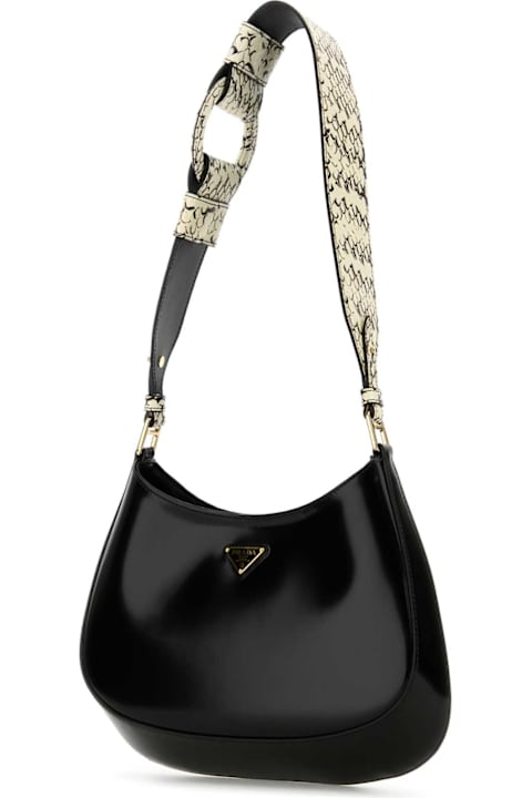 Bags for Women Prada Black Leather Cleo Shoulder Bag