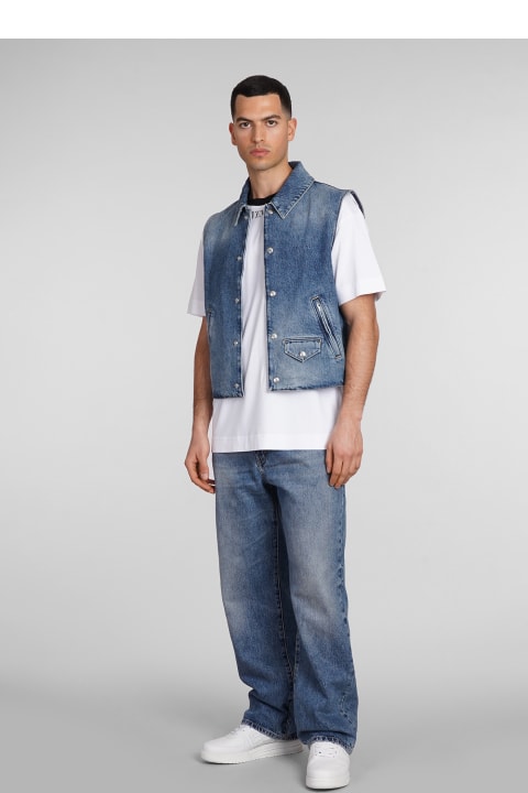 Givenchy Coats & Jackets for Men Givenchy Vest In Blue Cotton