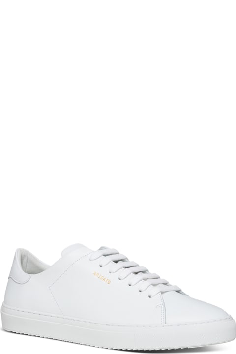 Axel Arigato for Men Axel Arigato 'clean 90' White Sneakers With Printed Logo In Leather Man Axel Arigato