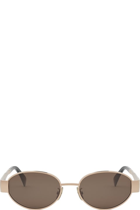 Celine Eyewear for Women Celine Celine Cl40235u Metal Triomphe 28e Oro Rosa Sunglasses