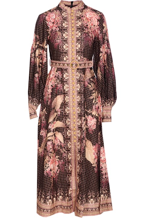 Zimmermann for Women Zimmermann Illuminate Buttoned Midi Dress