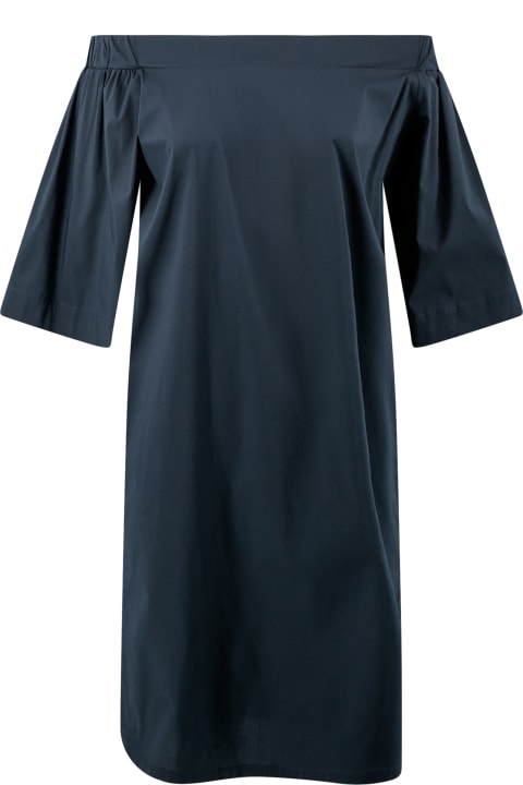 D.Exterior Clothing for Women D.Exterior Cotton Dress With Bare Shoulders