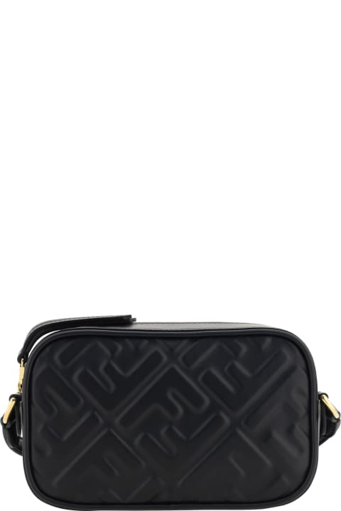 FENDI Mini Camera Case Cross Body Bag in Black