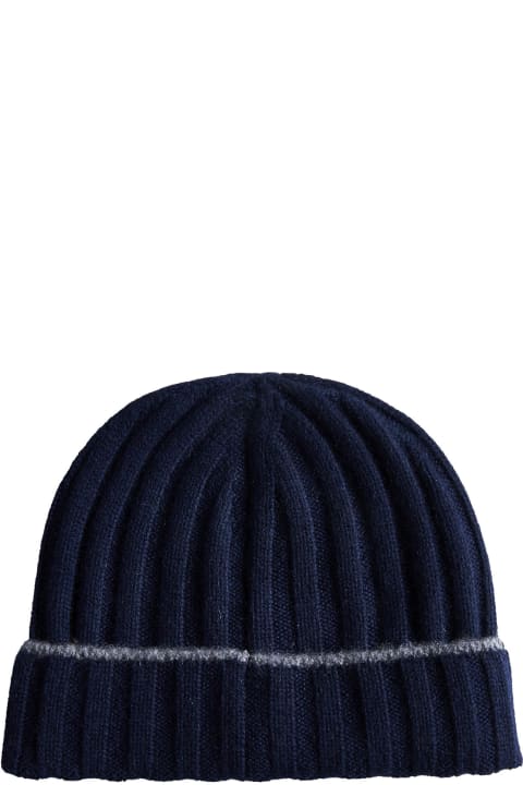 Hats for Men Brunello Cucinelli English Rib Cashmere Knit Beanie