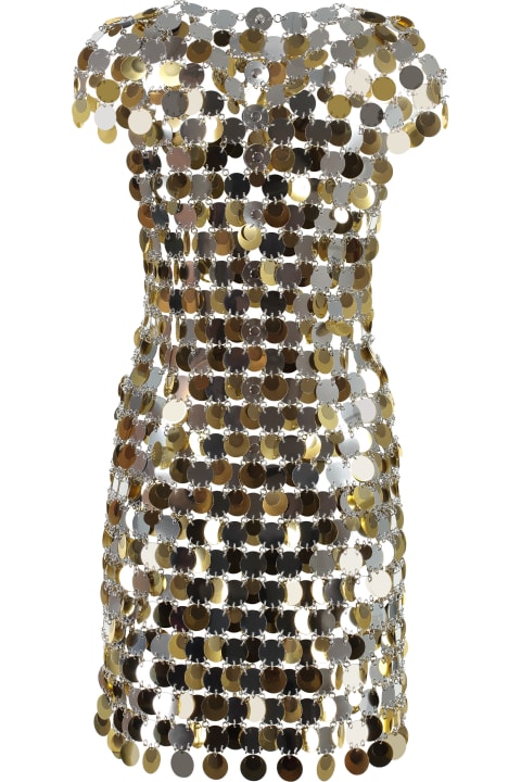 ウィメンズ Paco Rabanneのワンピース＆ドレス Paco Rabanne Metallic Sequin Mini-dress