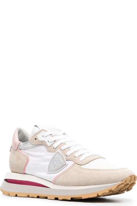 ウィメンズ Philippe Modelのスニーカー Philippe Model Tropez Haute Low Sneakers - White And Pink