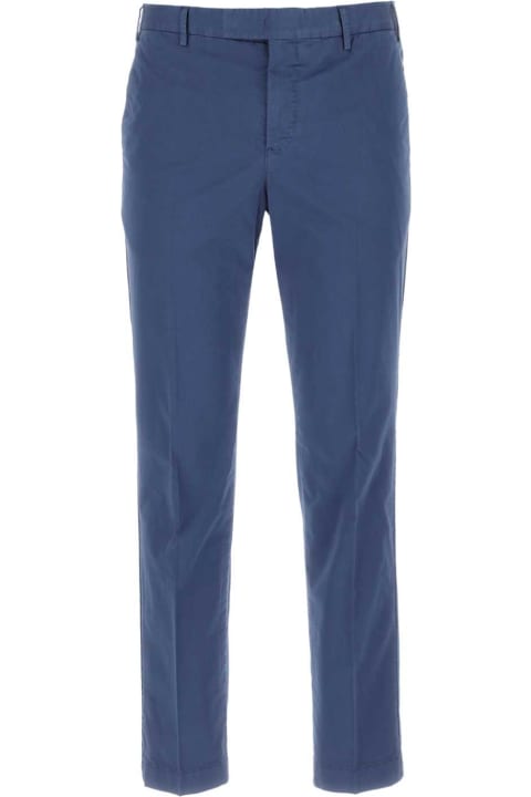 PT01 Clothing for Men PT01 Blue Stretch Cotton Pant