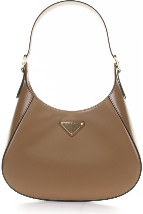 Prada for Women Prada Brown Leather Shoulder Bag