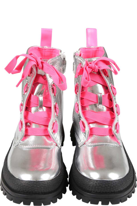 Billieblush Kids Billieblush Silver Boots For Girl