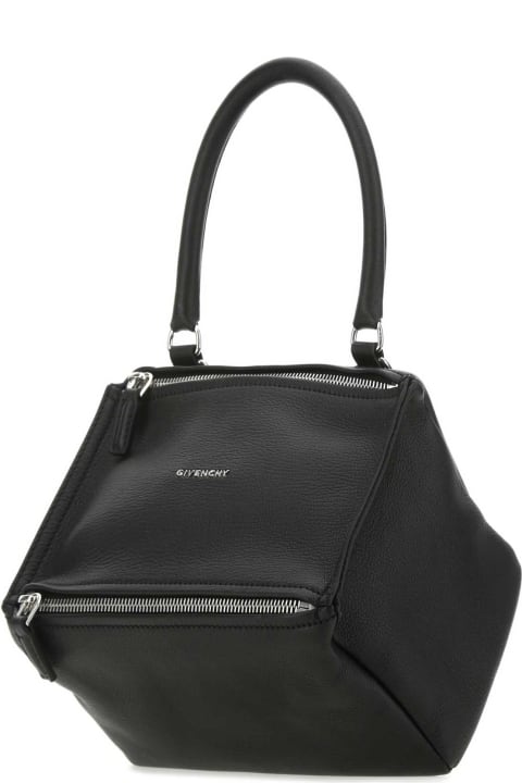 Totes for Women Givenchy Black Leather Small Pandora Handbag