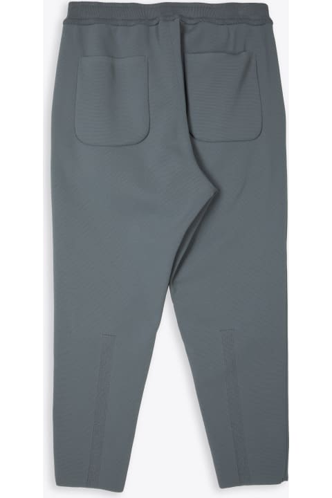 Milan Rib Tapered Pants 2 Grey knitted pant with elastic waistband - Milan rib tapered pants