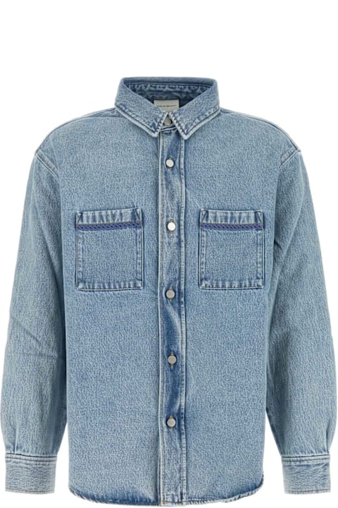 メンズ Drôle de Monsieurのシャツ Drôle de Monsieur Denim Tresse Shirt