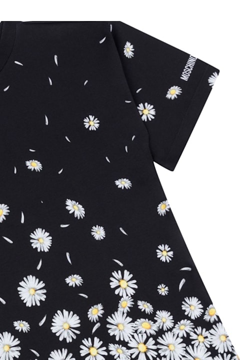 Moschino فساتين لـ بنات Moschino Daisy Dress In Black