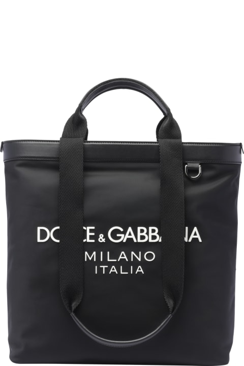 Totes for Men Dolce & Gabbana Logo Shopping Bag
