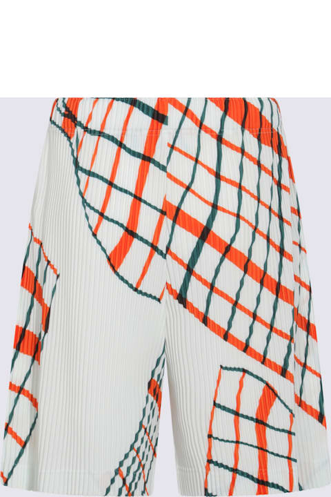Homme Plissé Issey Miyake for Men Homme Plissé Issey Miyake White Multicolor Shorts