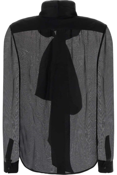 Sale for Women Saint Laurent Pussy-bow Long-sleeved Top