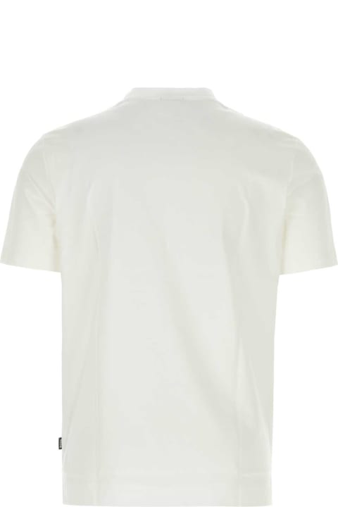 Hugo Boss Topwear for Men Hugo Boss White Cotton T-shirt
