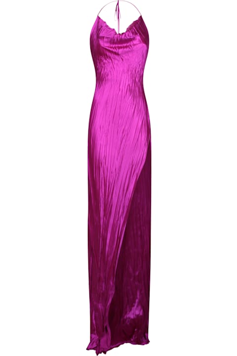 Roberto Cavalli for Women Roberto Cavalli Bougainvillea Fuchsia Long Slip Dress