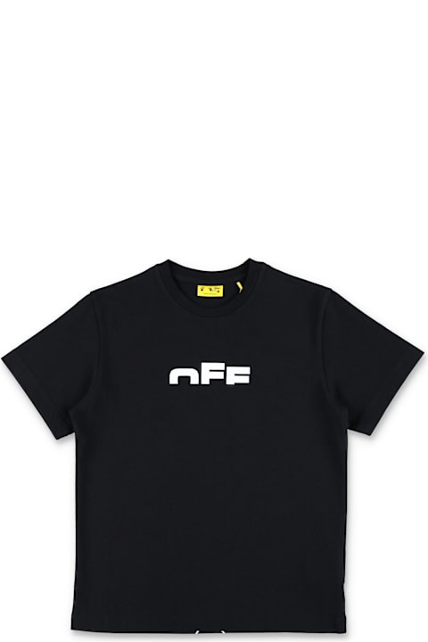 Homeware Off-White Off-white Kids Cotton T-shirt With Logo Print