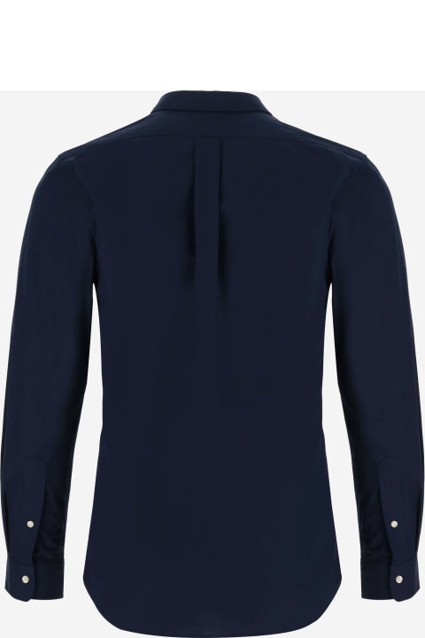 أدوات منزلية Ralph Lauren Stretch Cotton Shirt With Logo