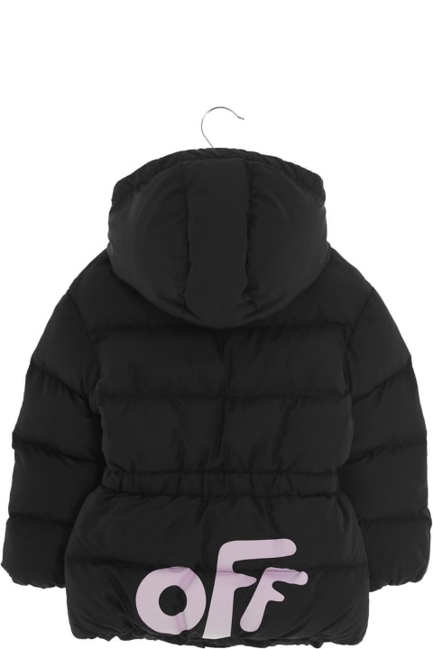 'off Rounded' Hooded Puffer Jacket