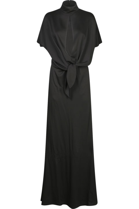 Roberto Cavalli for Women Roberto Cavalli Long Black Jersey Dress