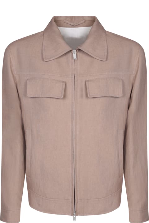 Lardini Coats & Jackets for Men Lardini Ruben Beige Overshirt