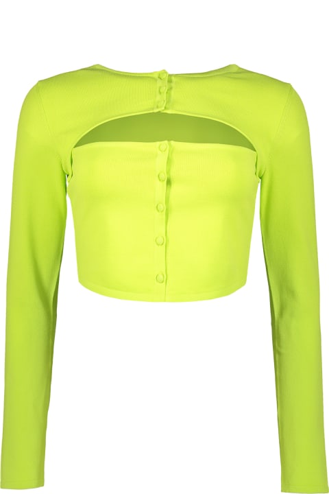 Dsquared2 Topwear for Women Dsquared2 Long Sleeve Crop Top