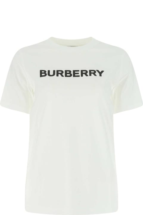 Homeware Burberry White Cotton T-shirt