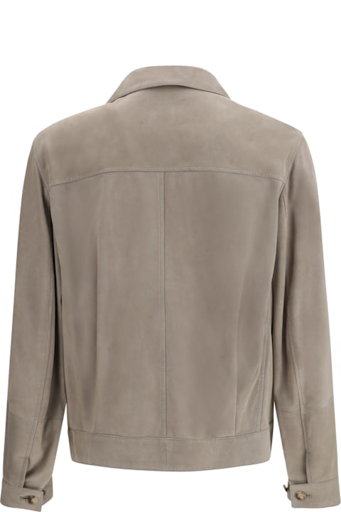 Brunello Cucinelli for Kids Brunello Cucinelli Suede Jacket