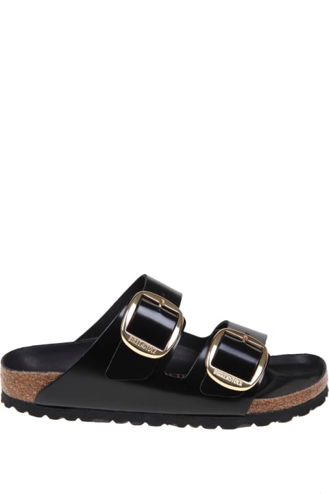 Homeware Birkenstock Arizona Big Natural Lea Sandal Black Color