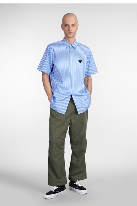 Comme des Garçons Play for Men Comme des Garçons Play Shirt In Cyan Cotton