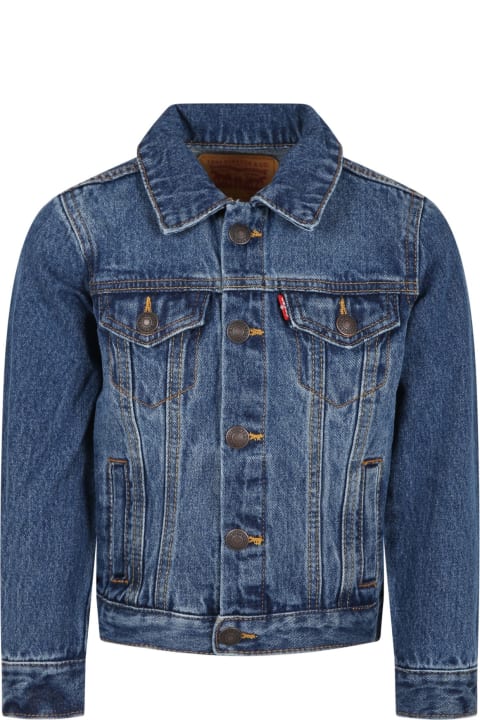 Levi's for Kids Levi's Blue Jacket For Kids With Logo
