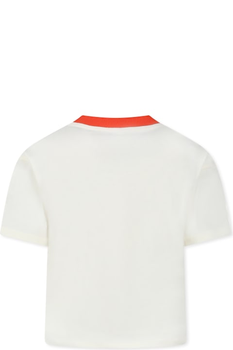 Homeware Mini Rodini Ivory T-shirt For Kids With Cats