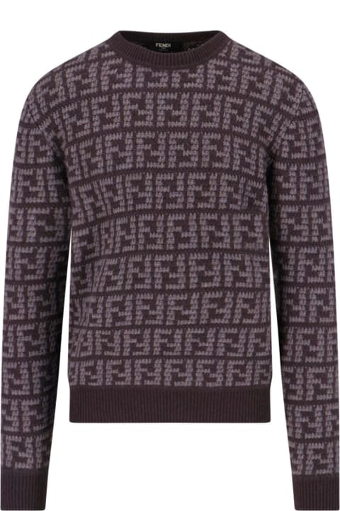 Fendi Sale for Men Fendi Embroidered Cashmere Sweater