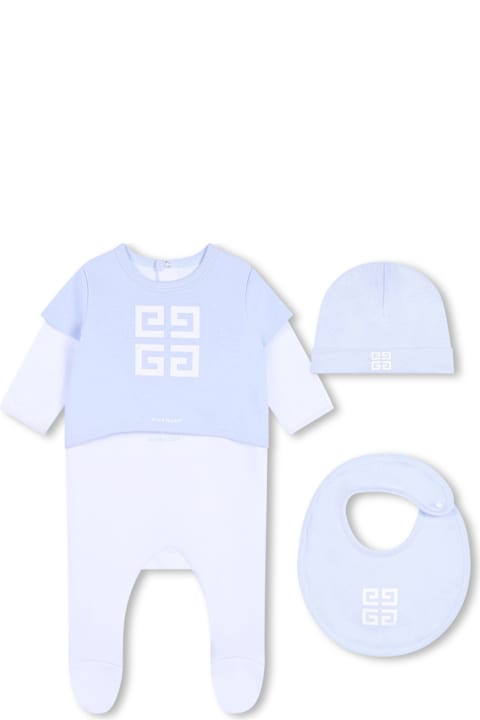 Givenchy Bodysuits & Sets for Baby Boys Givenchy Set Tutina Con Motivo 4g