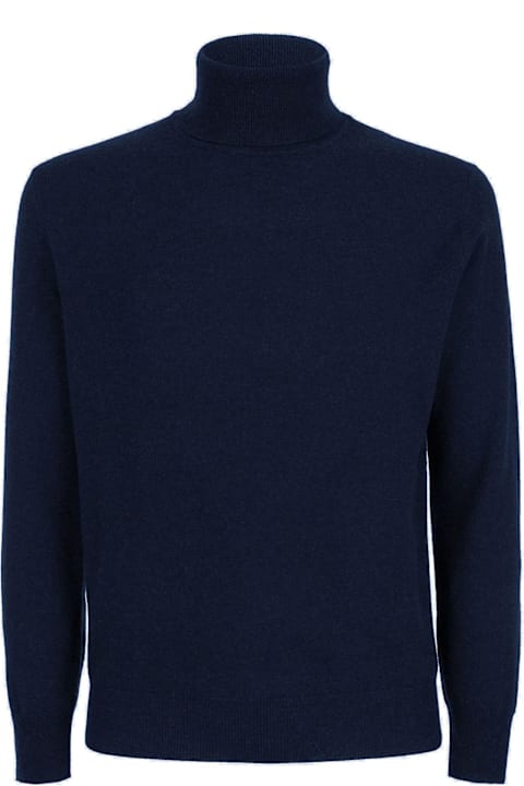 Kangra for Men Kangra Blue Wool And Cashmere Sweater Kangra