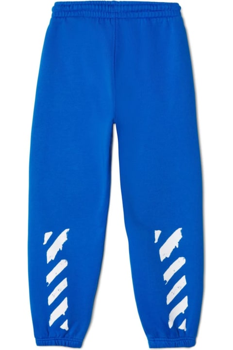 Off-White for Kids Off-White Off White Trousers Blue