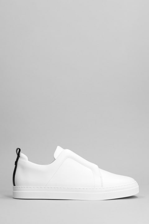Slider  Sneakers In White Leather