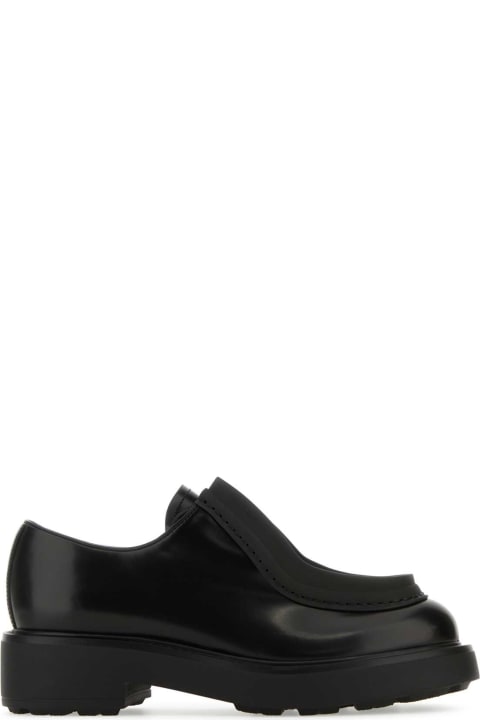 Shoes Sale for Women Prada Black Leather Lace-up Shoes
