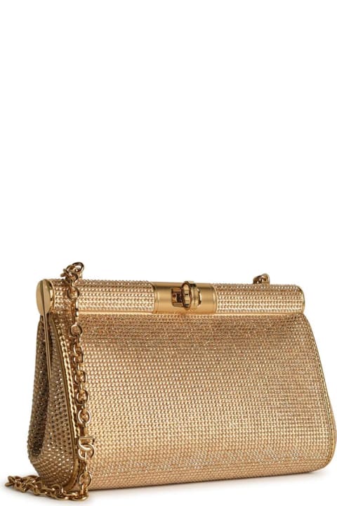 Dolce & Gabbana for Women Dolce & Gabbana 'marlene' Crossbody Bag In Nude Leather Blend