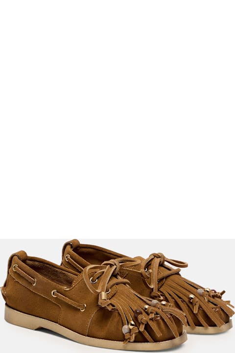 Golden Goose Boat Loafers With Fringes